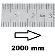 HORIZONTAL FLEXIBLE RULE CLASS II LEFT TO RIGHT 2000 MM SECTION 18x0,5 MM<BR>REF : RGH96-G22M0C0M0
